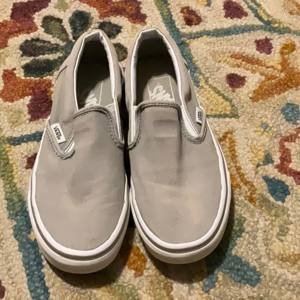 Vans Gray Classic Slip on Shoe Women’s Size 6.0 - Men 4.5